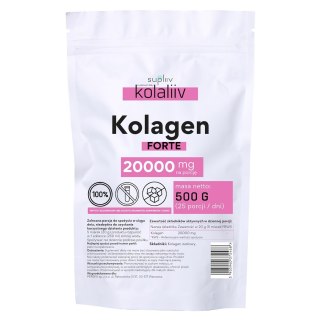 Kolagen FORTE wołowy 20000mg, 500g SUPLIIV