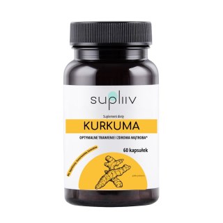 Kurkuma ekstrakt 400mg, 60kaps. SUPLIIV