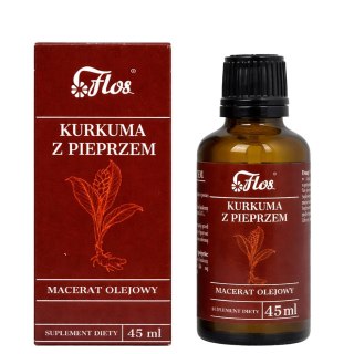 Kurkuma z pieprzem macerat olejowy 45ml FLOS