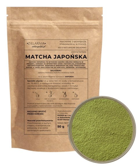 Matcha japońska 50g ZIELARZPOLSKI.PL