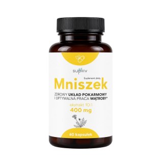Mniszek lekarski korzeń ekstrakt 400mg, 60kaps. SUPLIIV