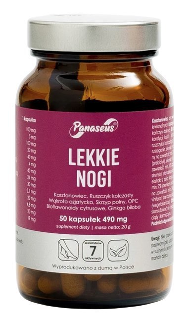 PANASEUS Lekkie nogi - 50 kaps. YANGO