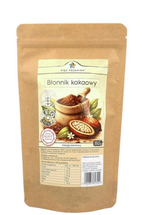 PIĘĆ PRZEMIAN Błonnik kakaowy bezglutenowy 350g