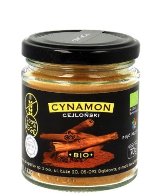 PIĘĆ PRZEMIAN Cynamon cejloński BIO mielony 70g