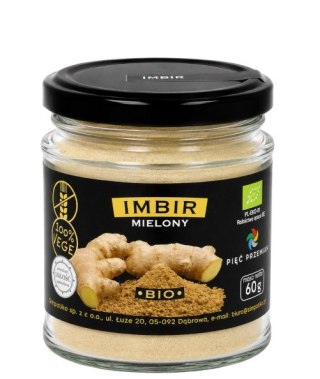 PIĘĆ PRZEMIAN Imbir mielony bezglutenowy BIO 60g