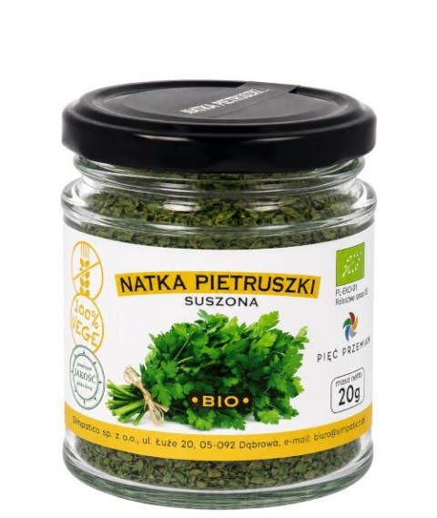 PIĘĆ PRZEMIAN Natka pietruszki suszona bezglutenowa BIO 20g