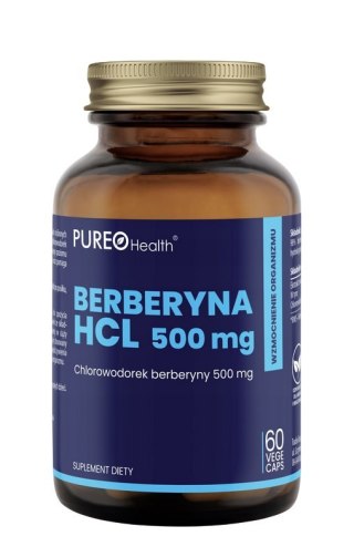PUREO HEALTH Berberyna HCL 500 mg, 60 kaps.