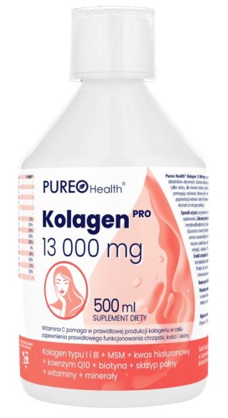 PUREO HEALTH Kolagen pro 13000mg 500 ml