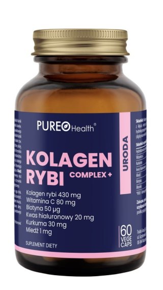 PUREO HEALTH Kolagen rybi COMPLEX+ 60 kaps.