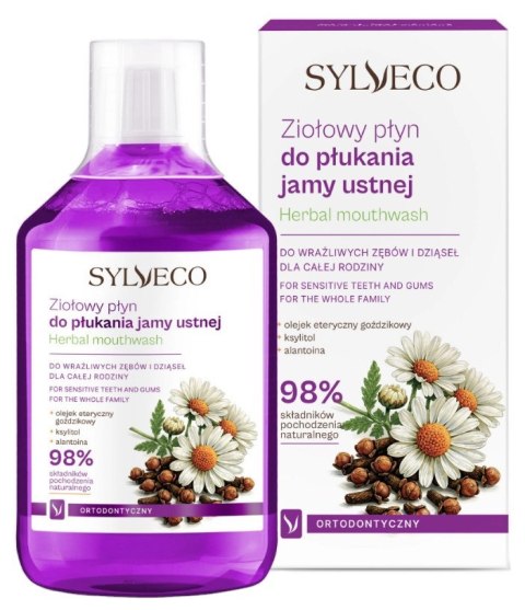 Płyn do płukania jamy ustnej ziołowy ortodontyczny 500ml SYLVECO