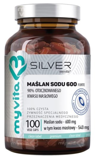 SILVER Maślan sodu forte 600mg, 100kaps. MyVita
