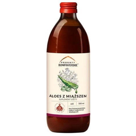 Sok z Aloesu z miąższem 500ml PRODUKTY BONIFRATERSKIE