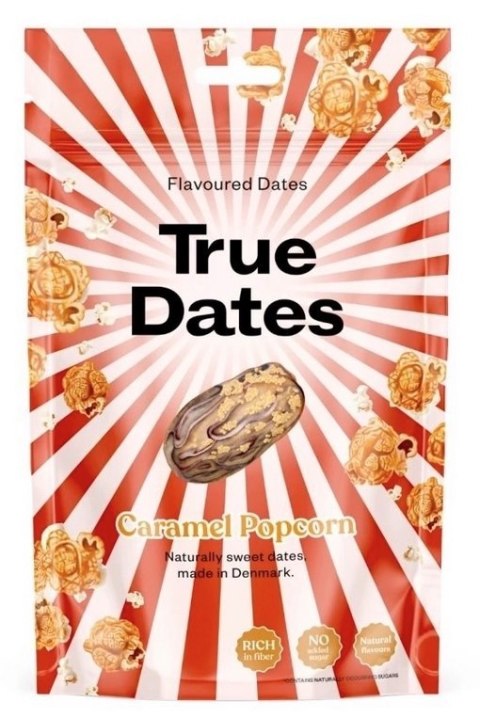 TRUE DATES Caramel Popcorn 100g - daktyle o smaku karmelowego popcornu