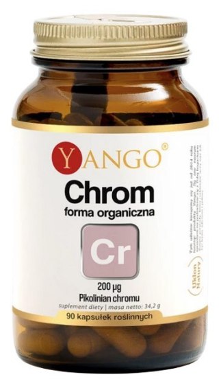 YANGO Chrom forma organiczna 200mcg, 90 kaps.
