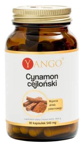 YANGO Cynamon cejloński ekstrakt 10:1 450mg, 90 kaps.