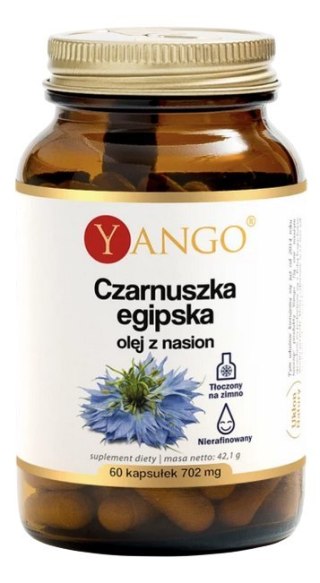 YANGO Czarnuszka egipska - olej z nasion 500mg, 60 kaps.