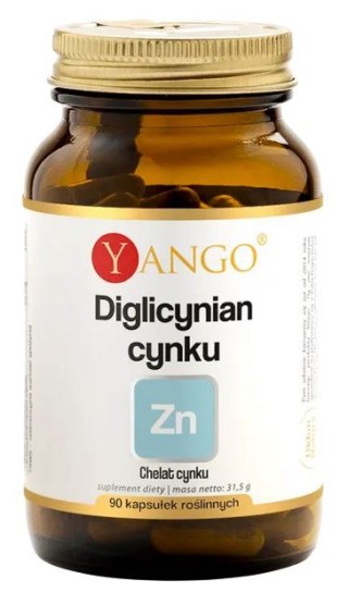YANGO Diglicynian (chelat) cynku 50mg, 90 kaps.