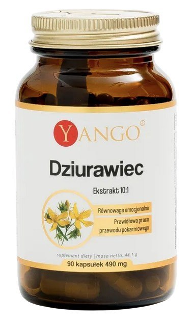 YANGO Dziurawiec ekstrakt 10:1 400mg, 90 kaps.