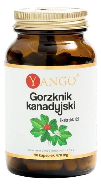 YANGO Gorzknik kanadyjski ekstrakt 10:1 380mg, 90 kaps.
