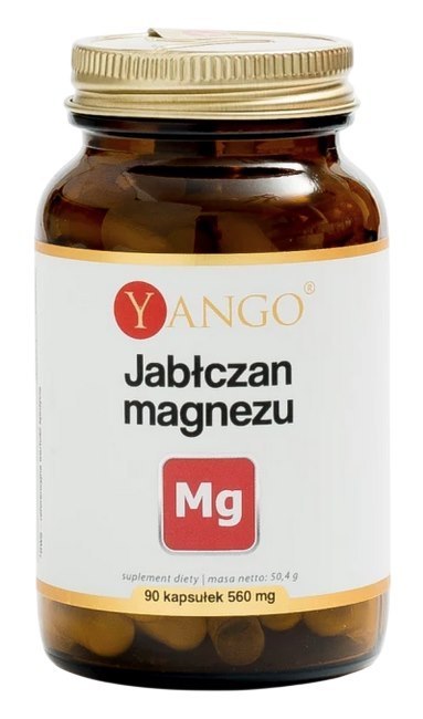 YANGO Jabłczan magnezu 470mg, 90 kaps.