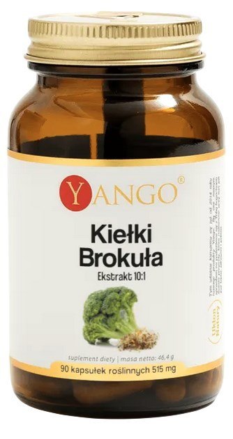 YANGO Kiełki brokuła ekstrakt 10:1 425mg, 90 kaps.