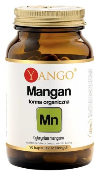 YANGO Mangan forma organiczna 5mg, 90 kaps.