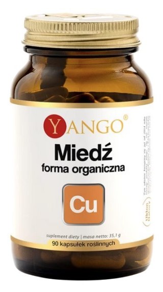 YANGO Miedź forma organiczna 2mg, 90 kaps.
