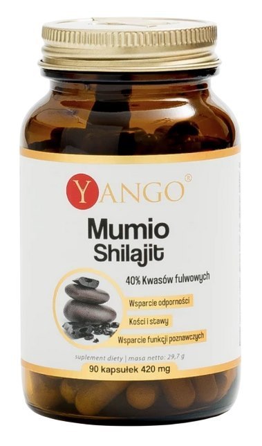 YANGO Mumio - 40% kwasów fulwowych 330mg, 90 kaps.