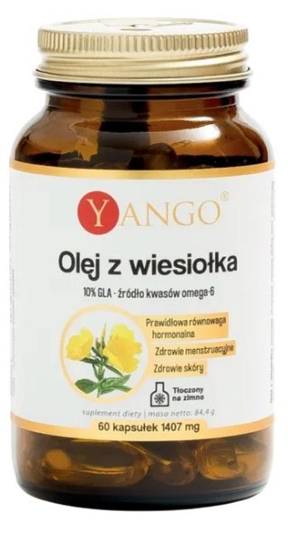 YANGO Olej z wiesiołka 1000mg, 60 kaps.