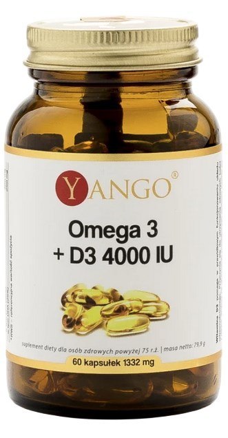 YANGO Omega 3 + D3 4000 IU - 60 kaps.