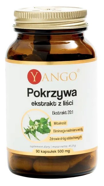 YANGO Pokrzywa - ekstrakt z liści 20:1 410mg, 90 kaps.