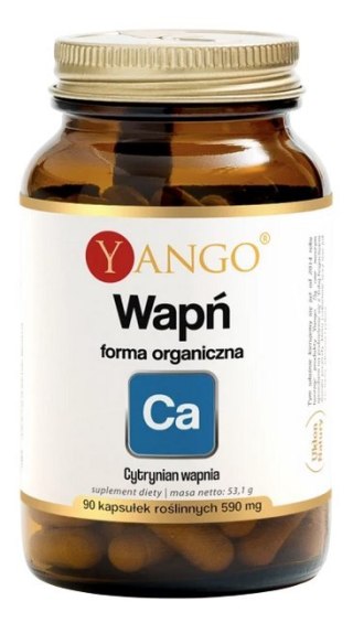 YANGO Wapń (cytrynian wapnia 500mg) 90 kaps.