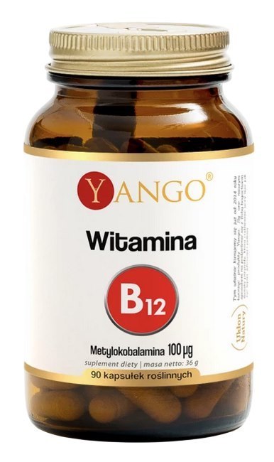 YANGO Witamina B12 - Metylokobalamina 100 µg - 90 kaps.