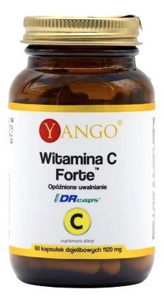 YANGO Witamina C Forte 1000mg opóźnione uwalnianie 60 dr caps.