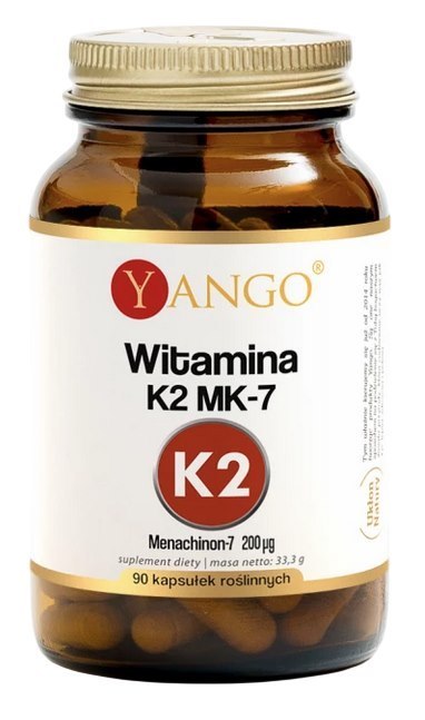 YANGO Witamina K2 MK7 200mcg, 90 kaps.