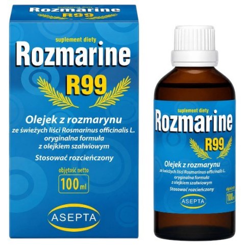 ASEPTA Rozmarine R99 100ml - Olejek z rozmarynu + olejek szałwiowy