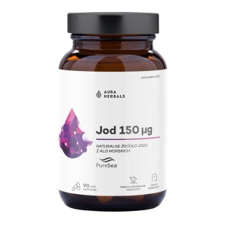 AURA HERBALS Jod z alg 150mcg, 60 veg. kaps.