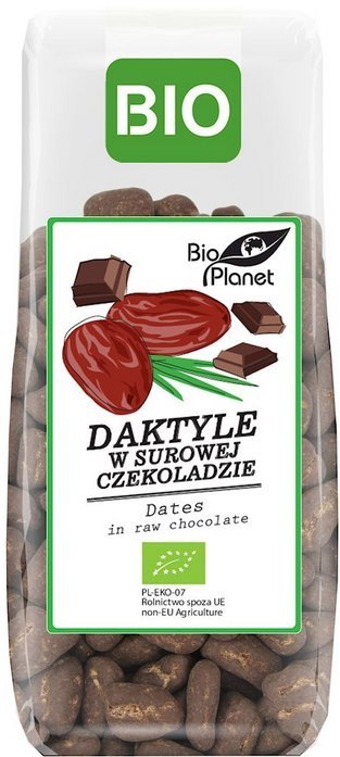 BIO PLANET Daktyle w surowej czekoladzie BIO 100g