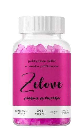 GOLDFARMEX Żelove żelki piękna sylwetka z octem jabłkowym bez dodatku cukru 60 szt.
