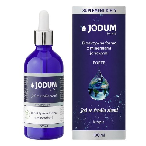 JODUM PRIME Jod ze źródła ziemi bioaktywna forma z minerałami jonowymi 100ml