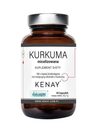 KENAY Kurkuma micelizowana 60kaps. Licaps