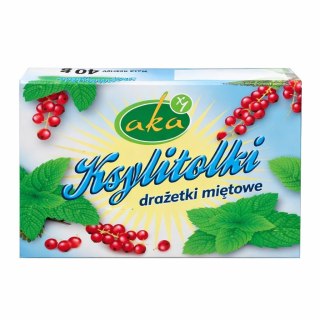 Ksylitolki drażetki pudrowe miętowe 40g b/c AKA