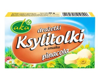 Ksylitolki drażetki pudrowe pinacola (mix ananas-kokos) 40g b/c AKA