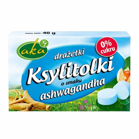 Ksylitolki drażetki pudrowe z ashwagandhą 40g b/c AKA