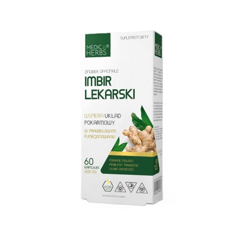 MEDICA HERBS Imbir Lekarski 600mg, 60 kaps.