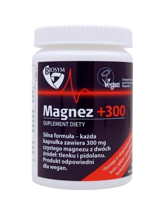 Magnez +300 300mg, 60kaps. BIOSYM (MEDI-FLOWERY)