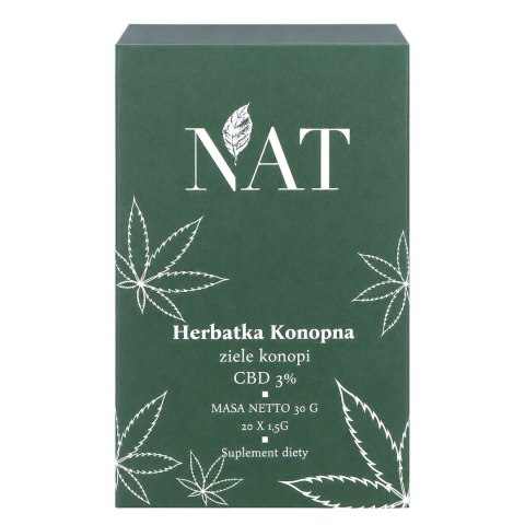 NAT Herbatka konopna FIX 3% CBD 20*1,5g