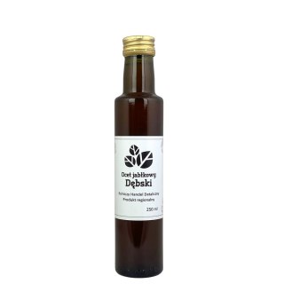 Ocet jabłkowy Dębski 6% niefiltrowany 250ml - dwuetapowa fermentacja