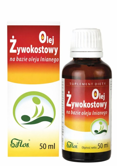 Olej żywokostowy na bazie oleju lnianego 50ml FLOS