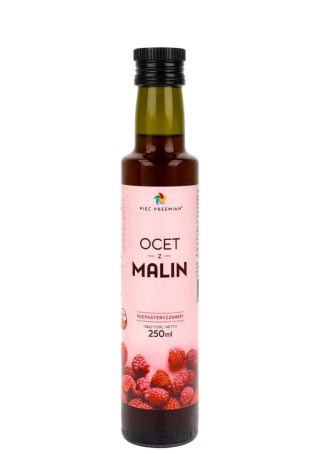 Ocet z malin 250ml PIĘĆ PRZEMIAN
